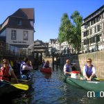 Ecluse à Strasbourg lors de la traversée en canoë